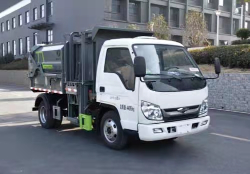 福田牌 国六 1.1吨自装卸式垃圾车